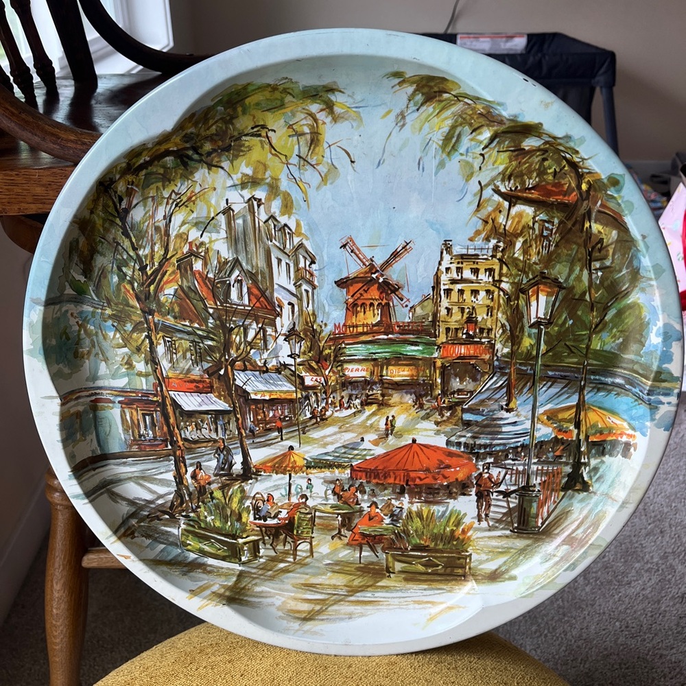 Daher Decorated Ware Moulin Rouge Tray 1971